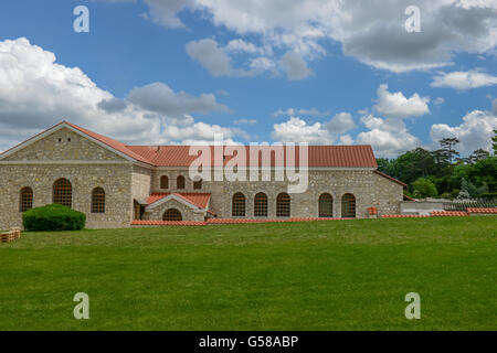 La ricostruzione della città romana di carnuntum vicino a vienna austria Foto Stock