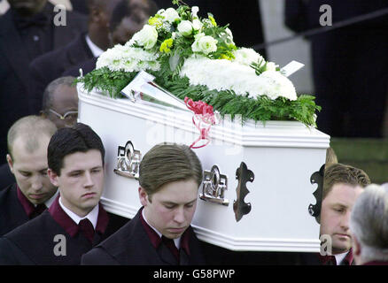 Damilola Taylor funerale bara Foto Stock