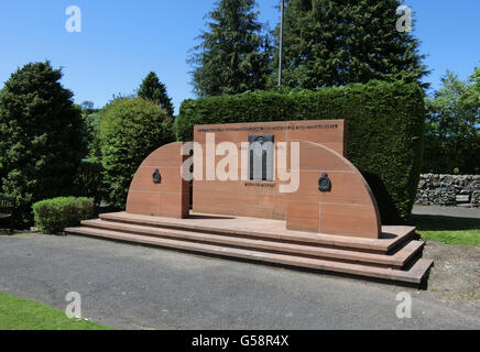 Sir alta Dowding Memorial, stazione Park, Moffat, Dumfries and Galloway, Scotland, Regno Unito Foto Stock