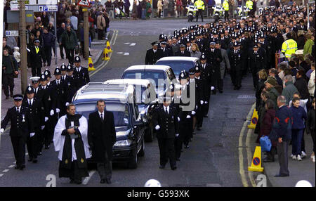 Margate Pc Jon Odell funerale Foto Stock