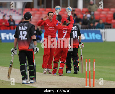 Cricket - Amici vita T20 - Midlands Group - Leicestershire Volpi v Lancashire fulmini - Grace Road Foto Stock