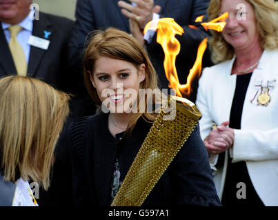 Giorno 32 - Torcia olimpica Foto Stock