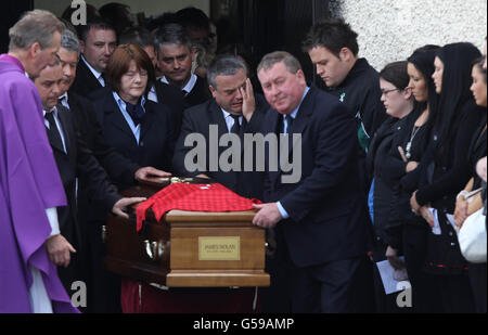 James Nolan funerale Foto Stock