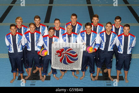 Olympics - Team GB Pallanuoto annuncio - Manchester Aquatics Centre Foto Stock