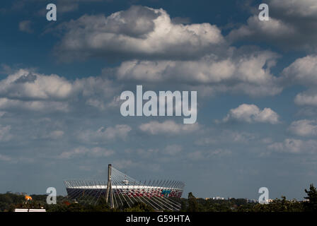 Una vista generale dello Stadio Nazionale visto dalla Città Vecchia Foto Stock