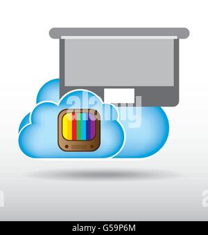 Application service design Illustrazione Vettoriale