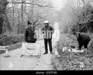 Precauzioni di malattia Foto Stock