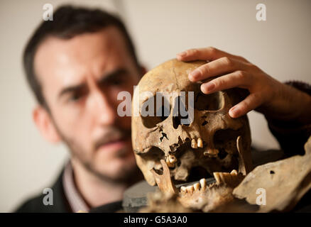 Archeologia Crossrail exhibition Foto Stock