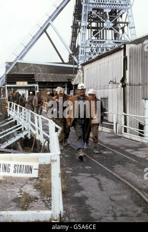 Industria Britannica - Miniere di carbone - Merthyr Vale - 1979 Foto Stock