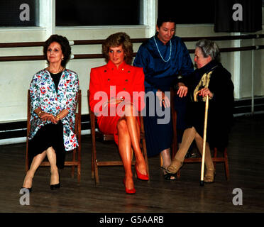 Visite PRINCESS ROYAL BALLET SCHOOL : 1987 Foto Stock