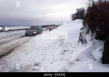 Derive di neve Exmoor Foto Stock