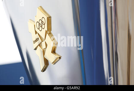 Giochi Olimpici di Londra - giorno 0. Una vista generale del luogo di vela delle Olimpiadi di Londra del 2012 a Weymouth. Foto Stock