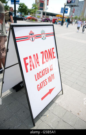 Calcio - pre stagione amichevole - Toronto V Liverpool - Rogers Centre Foto Stock