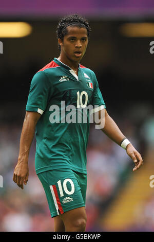 I Giochi Olimpici di Londra, giorno 5. Giovani dos Santos del Messico Foto Stock