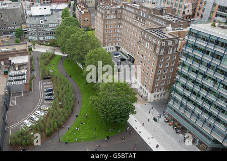 Vista dalla nuova Tate Modern di Londra Foto Stock