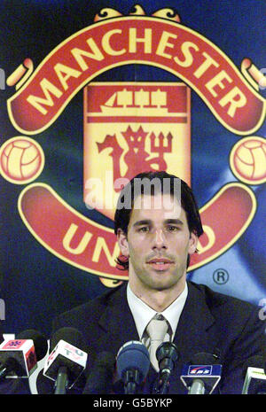 Van Nistelrooy indicazioni per il Man United Foto Stock