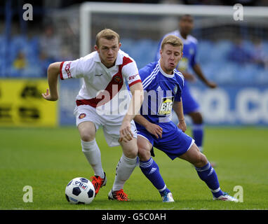 Calcio - pre stagione amichevole - Macclesfield Town - FC United - Moss Rose Foto Stock