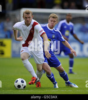 Calcio - pre stagione amichevole - Macclesfield Town - FC United - Moss Rose Foto Stock