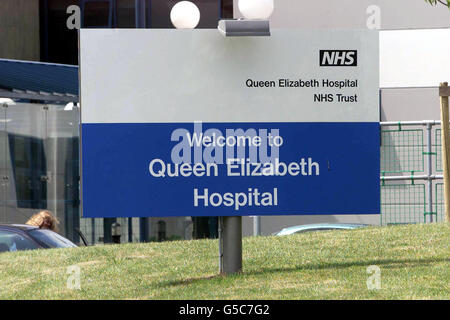 Queen Elizabeth Hospital Woolwich, dove Ronnie Biggs è stato preso dopo aver subito un ictus e sta per rimanere per ulteriori test. Foto Stock