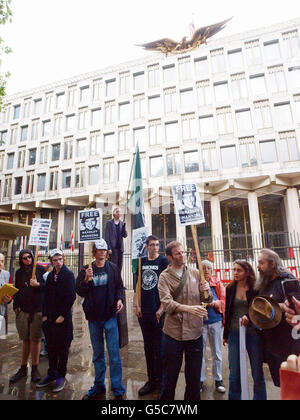 Free Bradley Manning protesta Foto Stock