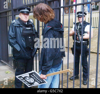 Free Bradley Manning protesta Foto Stock