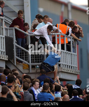 Soccer - UEFA Europa League - Terzo turno di qualificazione - Prima tappa - Dundee United v Dinamo Mosca - Tannadice Park Foto Stock