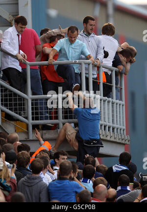 Soccer - UEFA Europa League - Terzo turno di qualificazione - Prima tappa - Dundee United v Dinamo Mosca - Tannadice Park Foto Stock