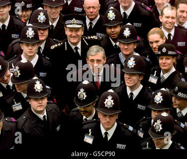 Paglia reclute di polizia Foto Stock