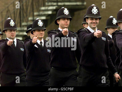 Le reclute di polizia Hendon Foto Stock