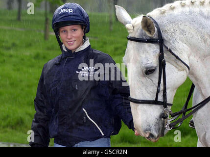 Equitazione nazionale Zara Phillips Foto Stock