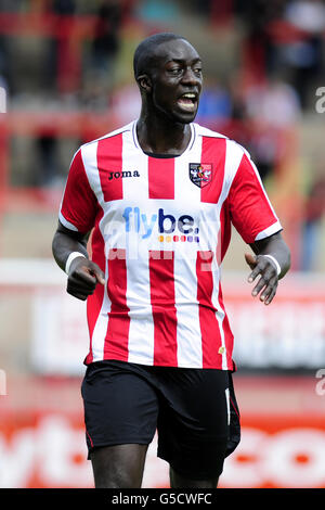 Calcio - Pre Season friendly - Exeter City v Millwall - St James' Park. Kevin Amankwaah, Exeter City Foto Stock