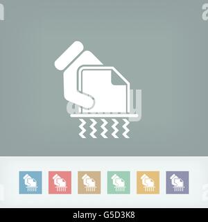 Icone Shredder Illustrazione Vettoriale