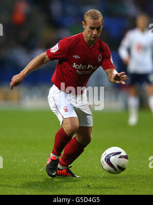 Calcio - Npower Football League Championship - Bolton Wanderers / Nottingham Forest - Reebok Stadium. Simon Gillett della foresta di Nottingham Foto Stock