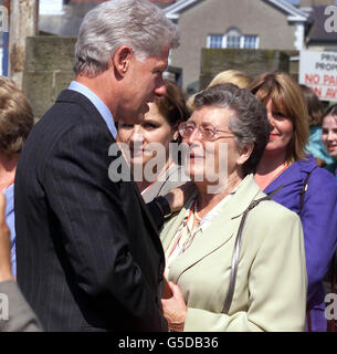 Clinton Ulster visita Foto Stock