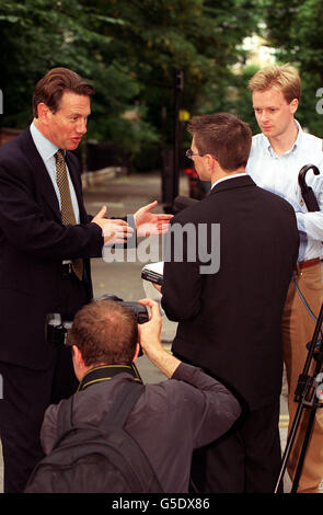 Portillo Tory reazione di leadership Foto Stock