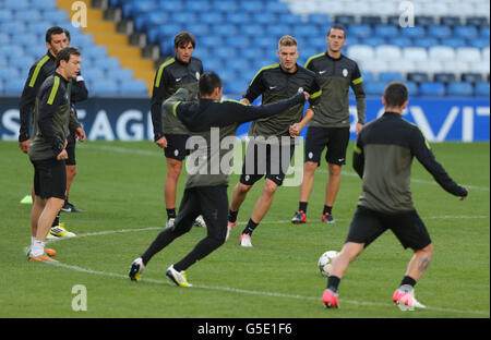 Soccer - UEFA Champions League - Gruppo E - Chelsea v Juventus - Juventus conferenza stampa e formazione - Stamford Bridge Foto Stock