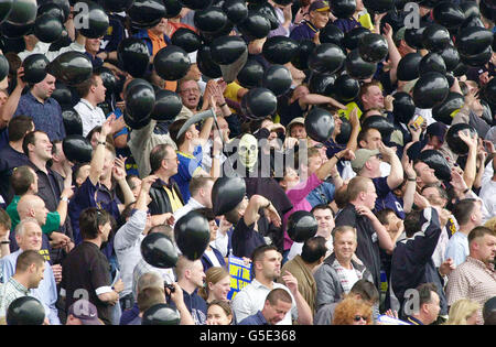 Tifosi di Wimbledon Foto Stock