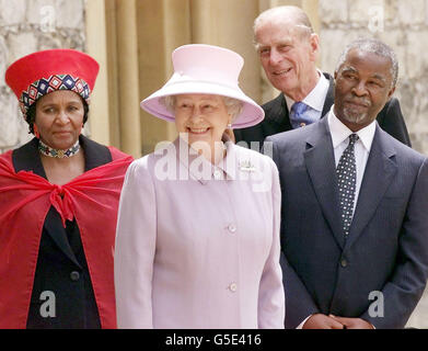 Royal Mbeki Queen Elizabeth II Foto Stock