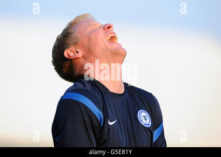 Calcio - Pre Season friendly - Peterborough United v Manchester United IX - London Road. Craig Alcock, Peterborough United Foto Stock