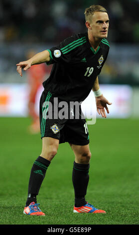 Calcio - Coppa del mondo FIFA 2014 - Qualifier - Gruppo F - Russia / Irlanda del Nord - Stadio Lokomotiv. Dean Shiels dell'Irlanda del Nord durante la partita di qualificazione della Coppa del mondo FIFA 2014 al Lokomotiv Stadium di Mosca. Foto Stock