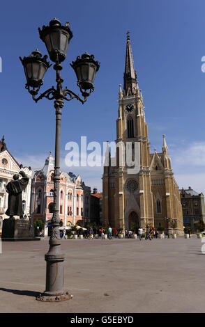 Travel stock - Novi Sad - Serbia. Vista generale della Cattedrale di Santa Maria in Piazza della libertà a Novi Sad Foto Stock