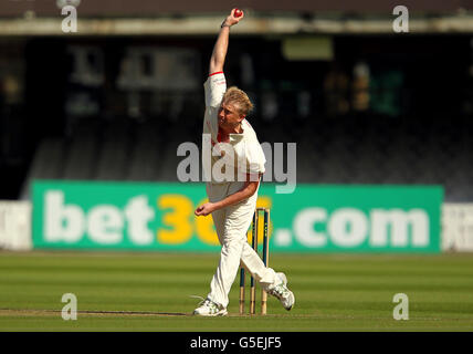 Cricket - LV County Championship - Divisione uno - giorno uno - Middlesex / Lancashire - Lords'. Lancashire's Glen Chapple nel bowling d'azione Foto Stock