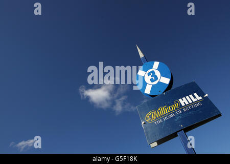 Corse ippiche - William Hill Ayr Gold Cup - Ladies' Day. Vista generale dell'ippodromo di Ayr Foto Stock