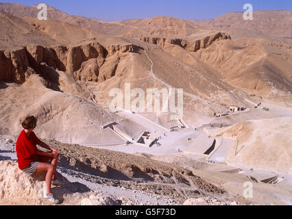 La Valle dei Re, West Bank, Luxor, Egitto Foto Stock