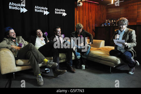 Mumford e figli a Absolute Radio - Londra Foto Stock