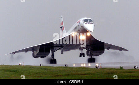 Concorde prova di volo Foto Stock