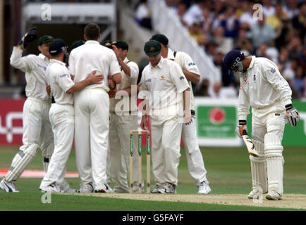 Inghilterra v Australia Test Cricket Foto Stock