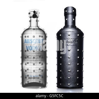 Absolut Vodka ai raggi x Foto Stock