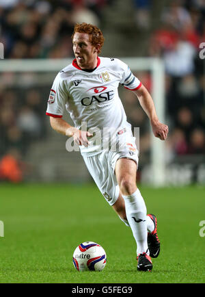 Calcio - Capital One Cup - Third Round - Milton Keynes Dons v Sunderland - Stadium:mk. Dean Lewington, Milton Keynes Dons Foto Stock