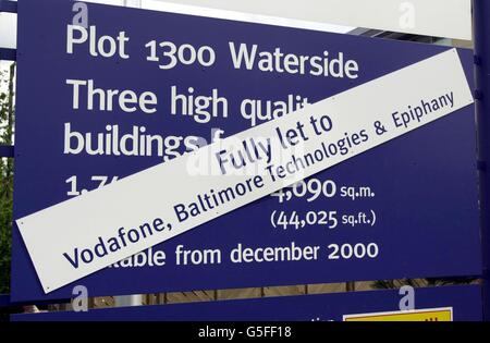 Impresa di Internet per tagliare posti di lavoro Foto Stock